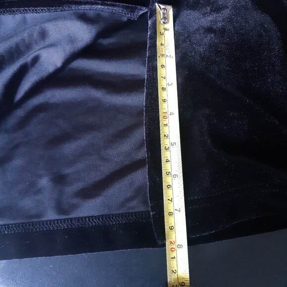 Classic Elements SZ 2XL Black Velour Women's Button Up V-Neck Tunic Top - Picture 13 of 16